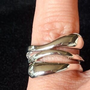 Silver Abstract Ring